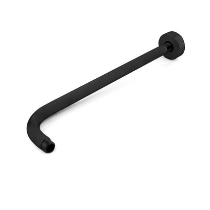 Kube Bath Aqua Rondo by Kube Bath 17 Inch Wall Mount Shower Arm – Matte Black - Renoz