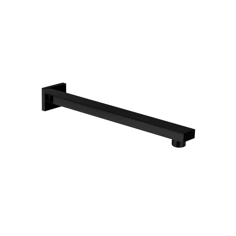 Kube Bath Aqua Piazza by Kube Bath 17 Inch Wall Mount Shower Arm – Matte Black - Renoz