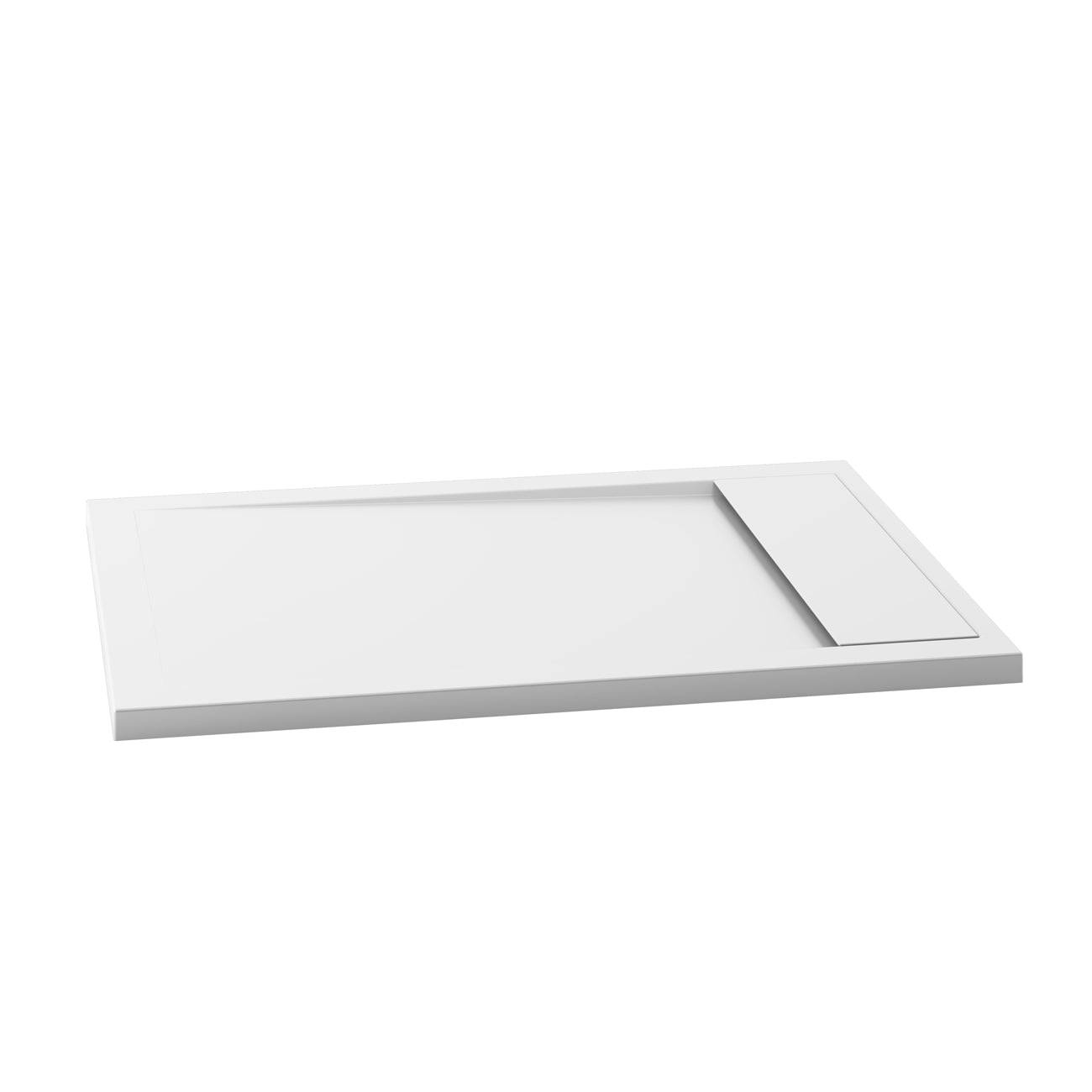 Kalia OPURE 48" x 36" Rectangular Acrylic Shower Base (Aluminum Tiling Flange Kit Included) - Renoz