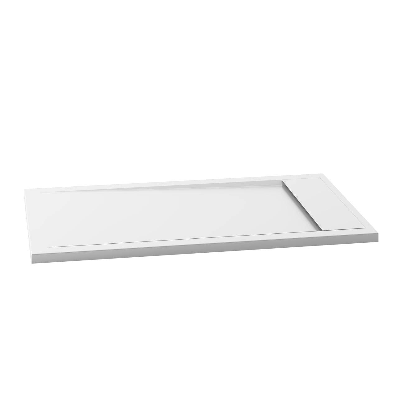 Kalia OPURE 60" x 36" Rectangular Acrylic Shower Base (Aluminum Tiling Flange Kit Included) - Renoz