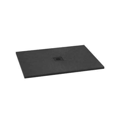 Kalia - Base de douche Lauza Castylat 48" X 36" - Noir mat texturé