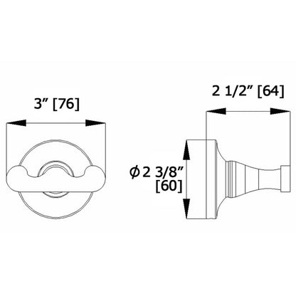 Laloo CoCo Double Robe Hook C7382