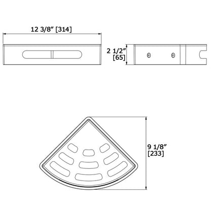 Laloo Corner Shower Caddy CB3431