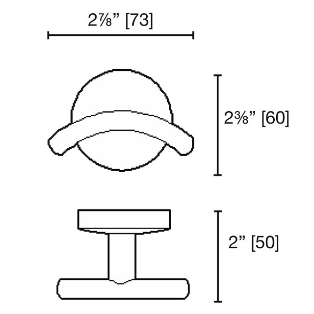 Laloo Classic-R Inverted Robe Hook CR3882I