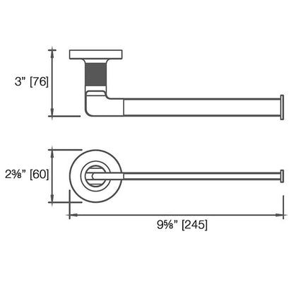 Laloo Draft Hand Towel Bar D7180LH