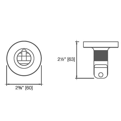 Laloo Draft Single Robe Hook D7182