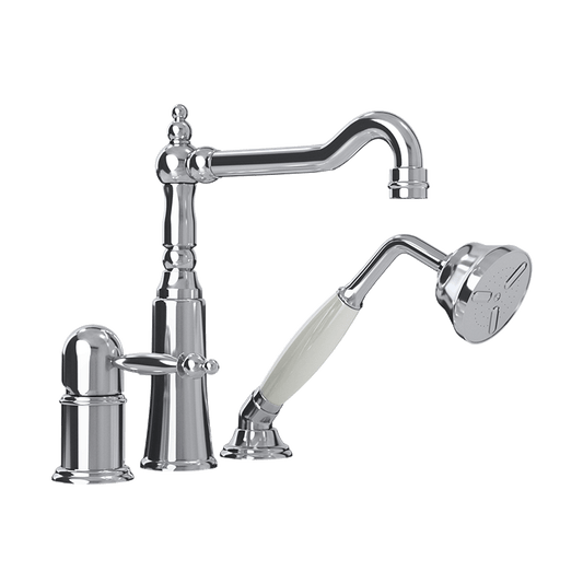 Rubi Saïda Three-piece Bathtub Faucet- Chrome - Renoz