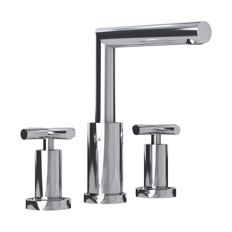 Rubi Gaël 8 Inch C.c. Washbasin Faucet- Chrome - Renoz