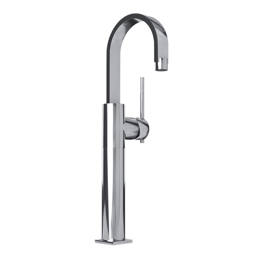 Rubi Évita Raised Single Lever Washbasin Faucet With Drain - Renoz