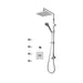 Rubi Kali 3/4 Inch Thermostatic Shower Kit With Body Jet And Hand Shower - Chrome - Renoz