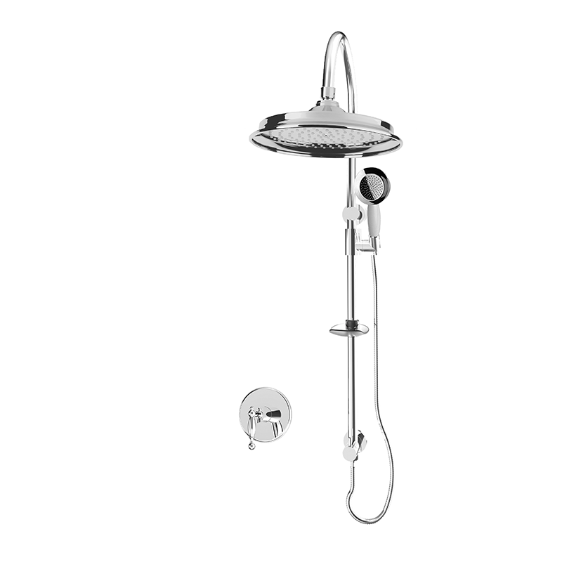 Rubi Qabil Pressure Balanced Shower Kit With Hand Shower - Chrome - Renoz