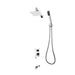 Rubi Kaskad Pressure Balanced Shower Kit With Wall Mount Square Shower Head - Chrome - Renoz