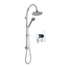 Rubi Vertigo Pressure Balanced Shower Kit With Round Shower Head - Chrome - Renoz