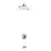 Rubi Vertigo C Pressure Balanced Shower Kit With Wall Mount Round Shower Head - Chrome - Renoz