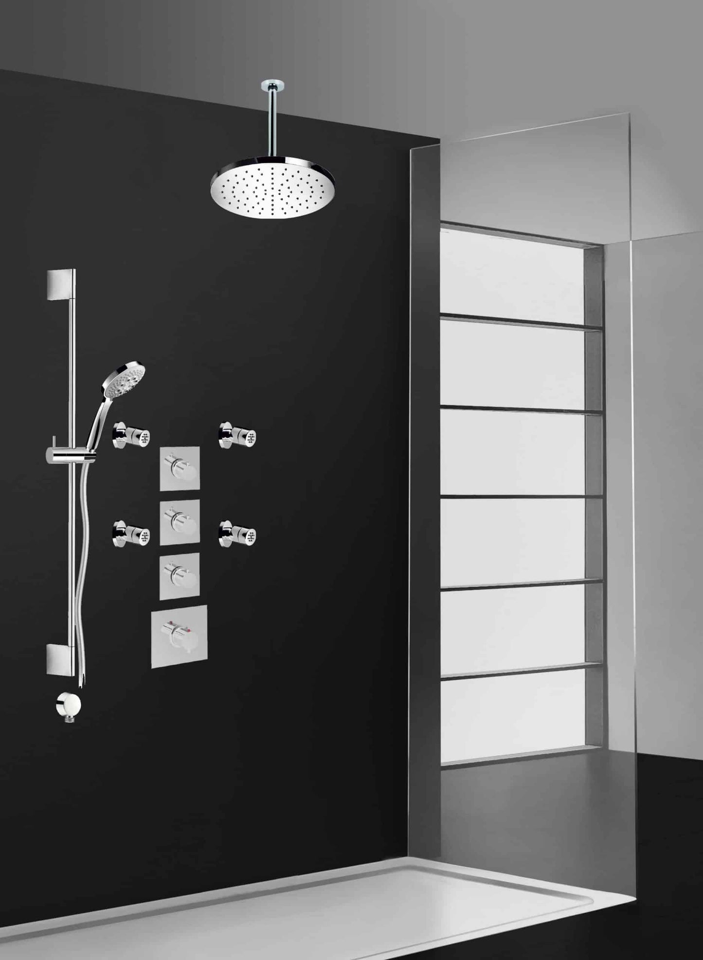 PierDeco Palazzani Digit Kit 11 Shower Kit - Renoz