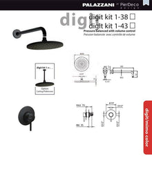 PierDeco Palazzani Digit Kit 1 Shower Kit