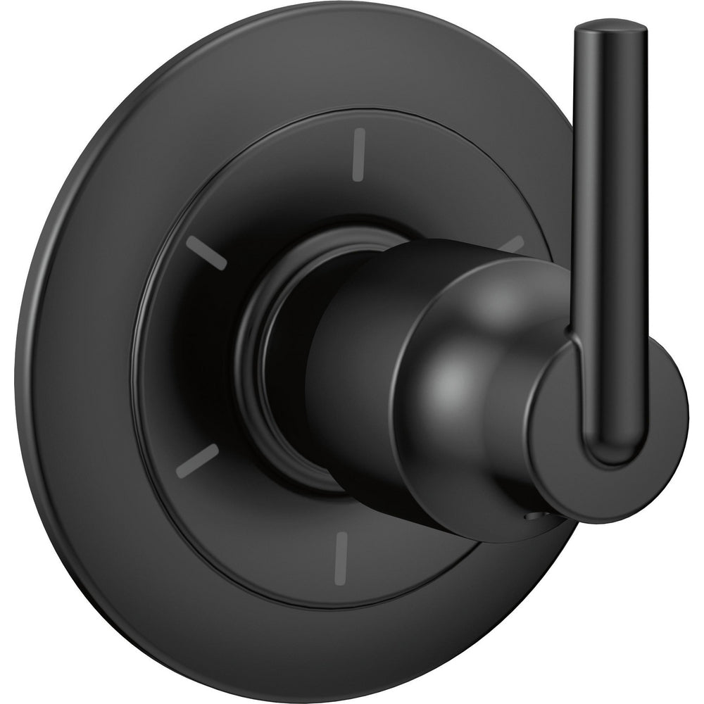 Delta 6 Function Diverter Trim- Matte Black (Valve Sold Separately)