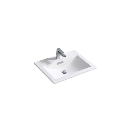 Kube Bath Sink For 24 Inch De Lusso And Milano Bathroom Vanity - Renoz