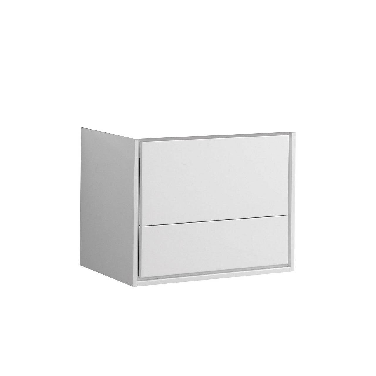 Kube Bath De Lusso 30" Wall Mount / Wall Hung Modern Bathroom Vanity With 2 Drawers Countertop Not Included - Renoz