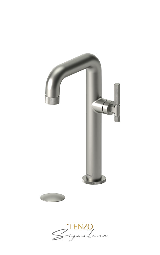 Robinet de lavabo monotrou haut 10H Tenzo BELLACIO-F avec drain