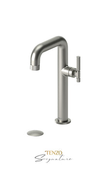 Tenzo BELLACIO-F 10H Tall Single Hole Lavatory Faucet With Drain