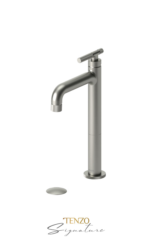 Robinet de lavabo monotrou haut 11H Tenzo BELLACIO-F avec drain