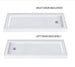 ZITTA Shower base rectangular corner 60'' x 32'' leak free, R/H side, central drain - Renoz