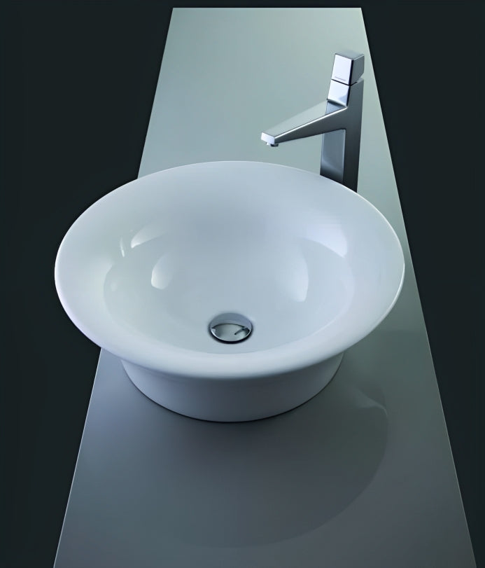 PierDeco Elisa Round Vessel Sink Without Overflow - C50318-ELISA