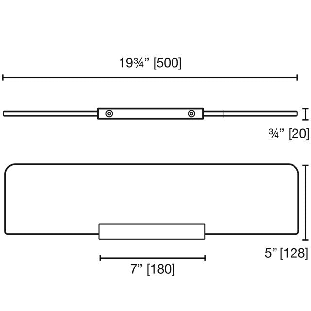 Laloo Eaton Single Glass Shelf E1287