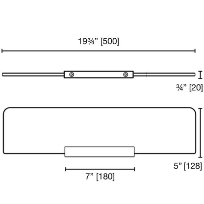 Laloo Eaton Single Glass Shelf E1287