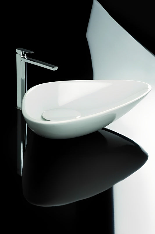 PierDeco Drag Lavabo avec drain en céramique sans trop-plein - C50303-DRAG