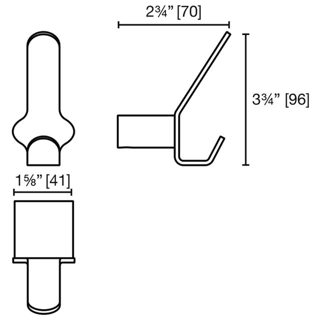 Laloo Farrow Double Robe Hook F1482