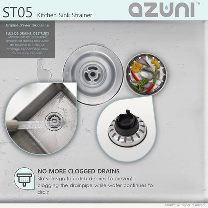 Azuni Standard Stainless Steel Kitchen Sink Strainer ST05