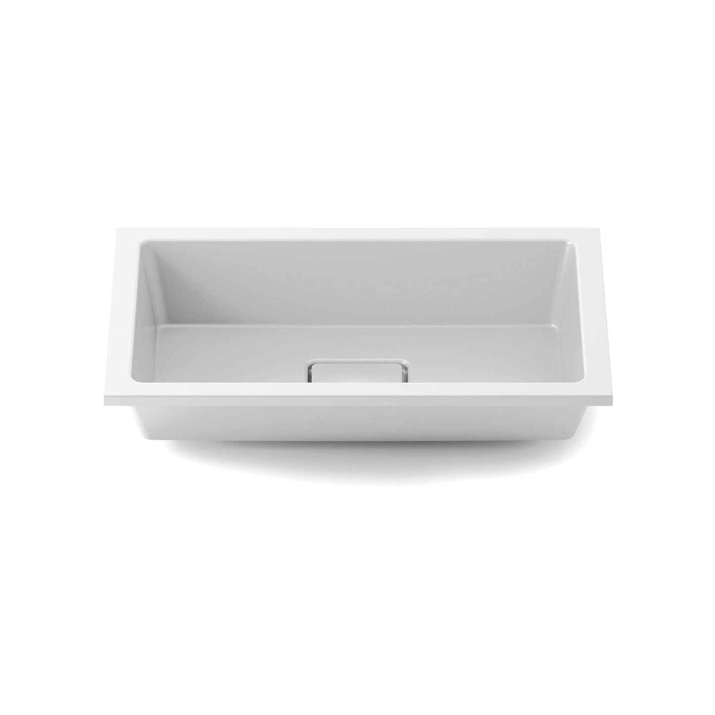 Kalia KOMO 21.75" x 15.37" x 4.5" Over Counter Bathroom Sink - White Castylat - Renoz