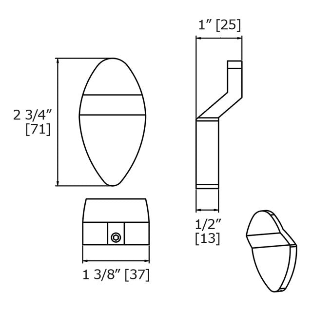 Laloo Gravity Robe Hook G5582