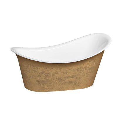 Slik Portfolio Evora Gold Tub 72.5" x 37.56" x 33.5" Gold OVF Elevation System - Renoz