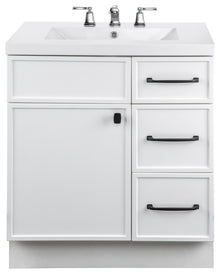 Cutler Manhattan Vanity With 1-Door ,3-Drawer And Single Bowl