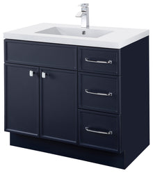 Cutler Manhattan Vanity With 1-Door ,3-Drawer And Single Bowl