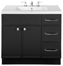 Cutler Manhattan Vanity With 1-Door ,3-Drawer And Single Bowl