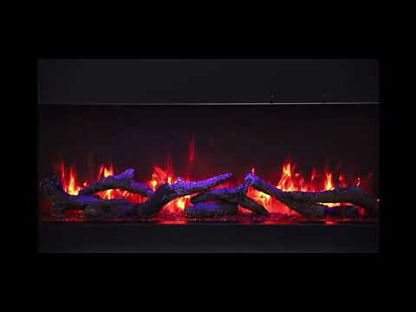 Remii 30-BAY-SLIM – 30″ Wide X 10 5/8″ in Depth – 3 Sided Glass Electric Fireplace