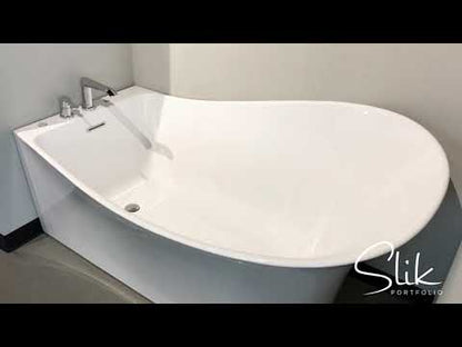 Slik Portfolio Evolo Left White Tub 67 x 35.5" x 35" Chrome OVF