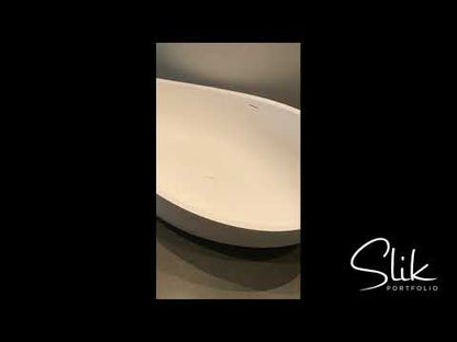 Slik Portfolio Bath Evoque Slikcast Matte White 70.69" x 43.25" x 24.31"