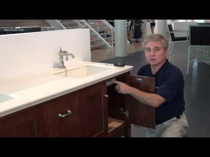 Kohler - Meuble-lavabo de salle de bain 36" avec pattes de meuble, 2 portes et 1 tiroir