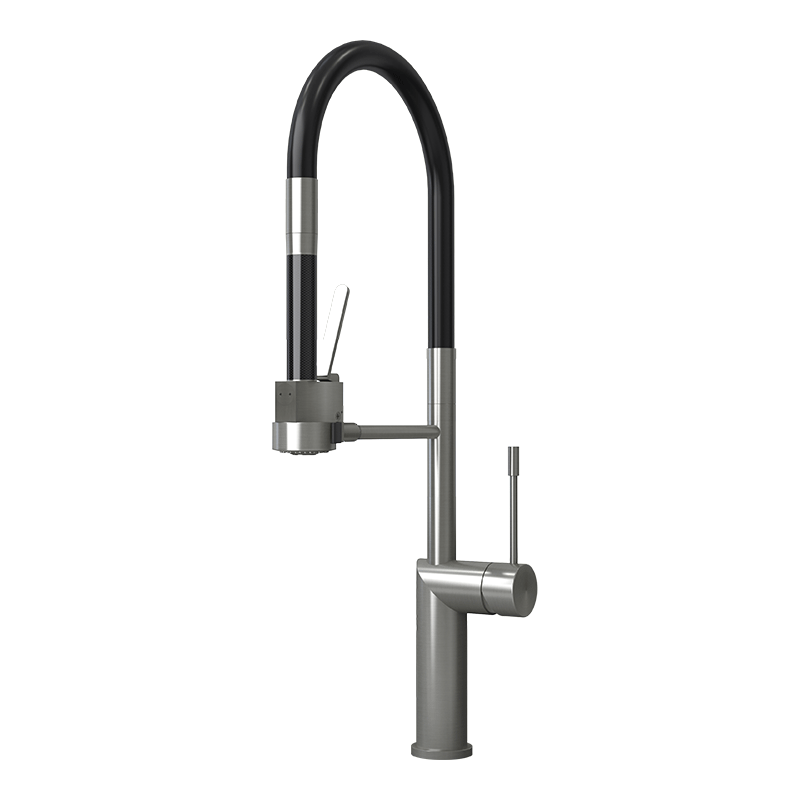 Rubi Sakai Single-lever Professional Style Kitchen Faucet-Stainless Steel - Renoz