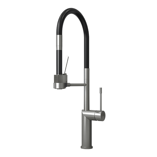 Rubi Sakai Single-lever Professional Style Kitchen Faucet-Stainless Steel - Renoz