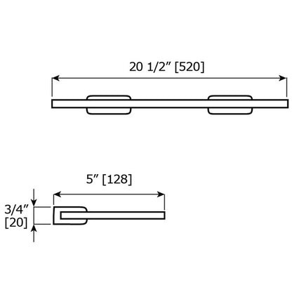 Laloo Jazz Single Glass Shelf J1887