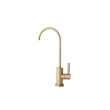 Stylish Lodi 11.25" Kitchen Drinking Water Tap Faucet, Stainless Steel Brushed Gold Finish K-142G - Renoz