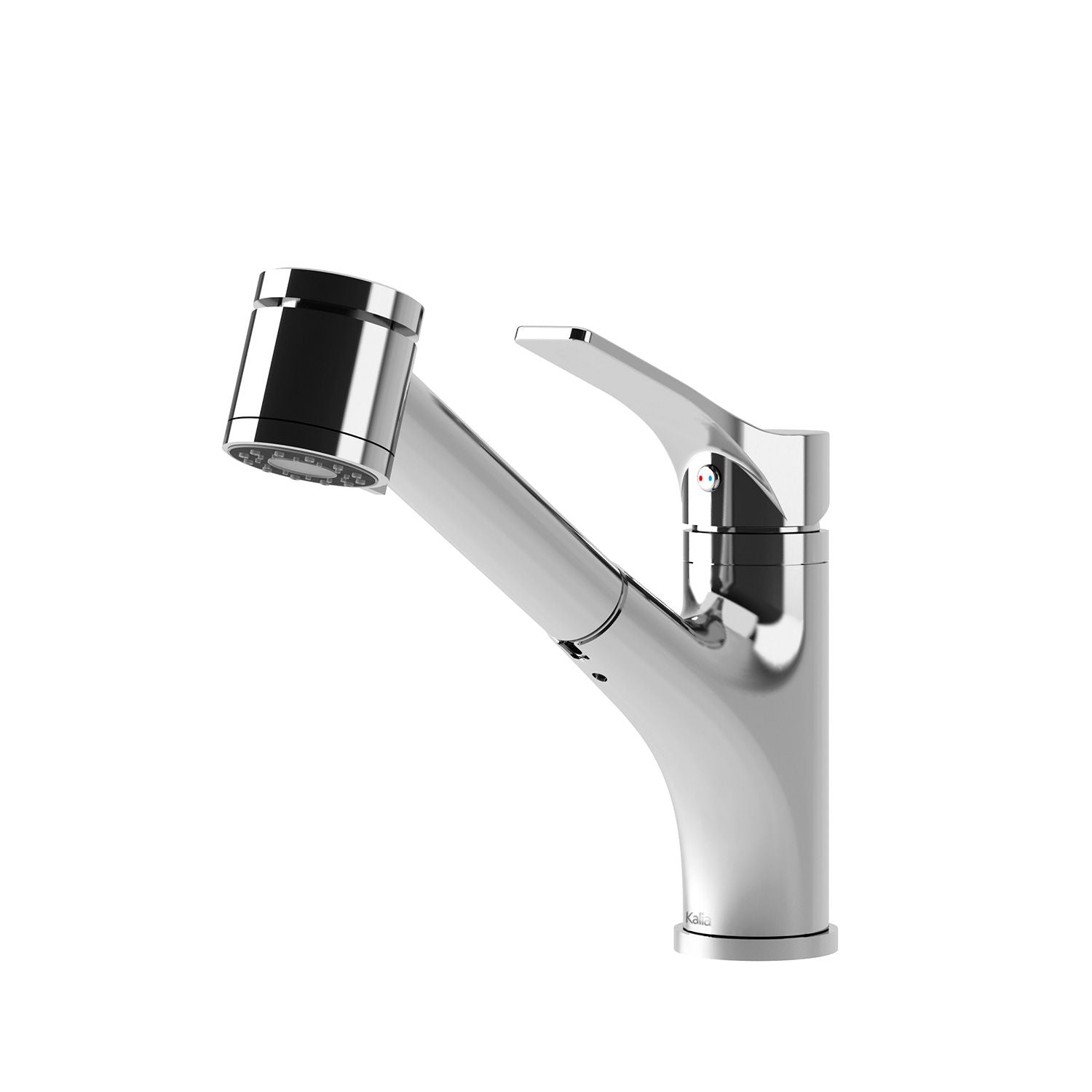 Kalia DEKA surfer 8.75" Single Handle Kitchen Faucet Pull-Out Dual Spray- Chrome - Renoz