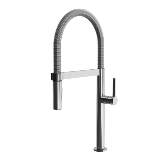 Kalia EXKI diver 20" Single Handle Kitchen Faucet Pull-Down Dual Spray- Chrome - Renoz