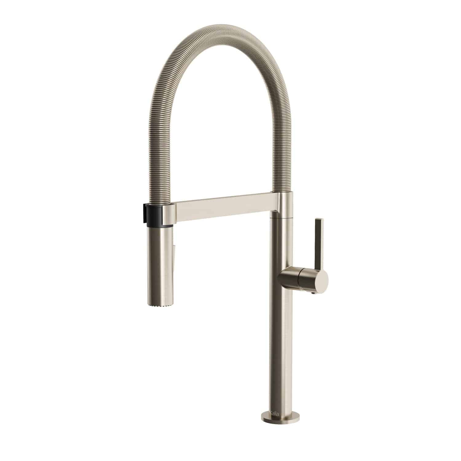 Kalia EXKI diver 20" Single Handle Kitchen Faucet Pull-Down Dual Spray -Stainless PVD - Renoz